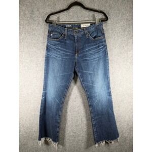 AG Adriano Goldschmied The Jodi Crop Jeans High Rise Slim Flare Denim Womens 30
